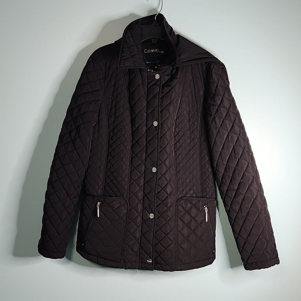 Calvin Klein Diamond Quilted Jacket Removable Hood Breathable Size XS…
Lot L